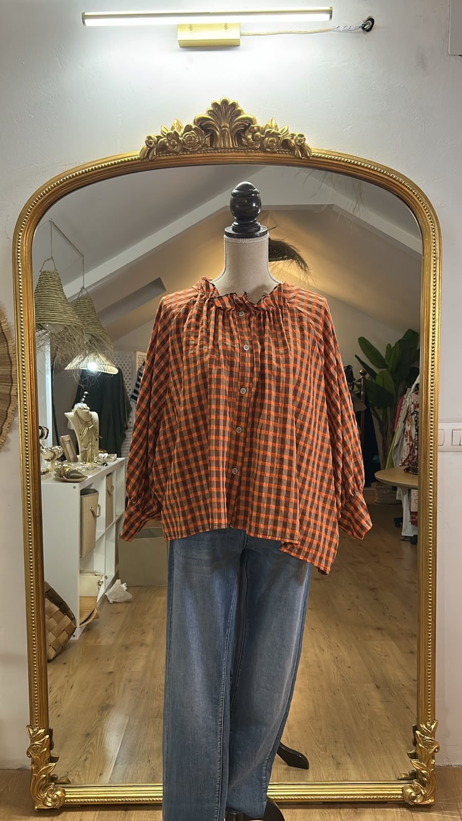 Blusa de Cuadros otoñal
