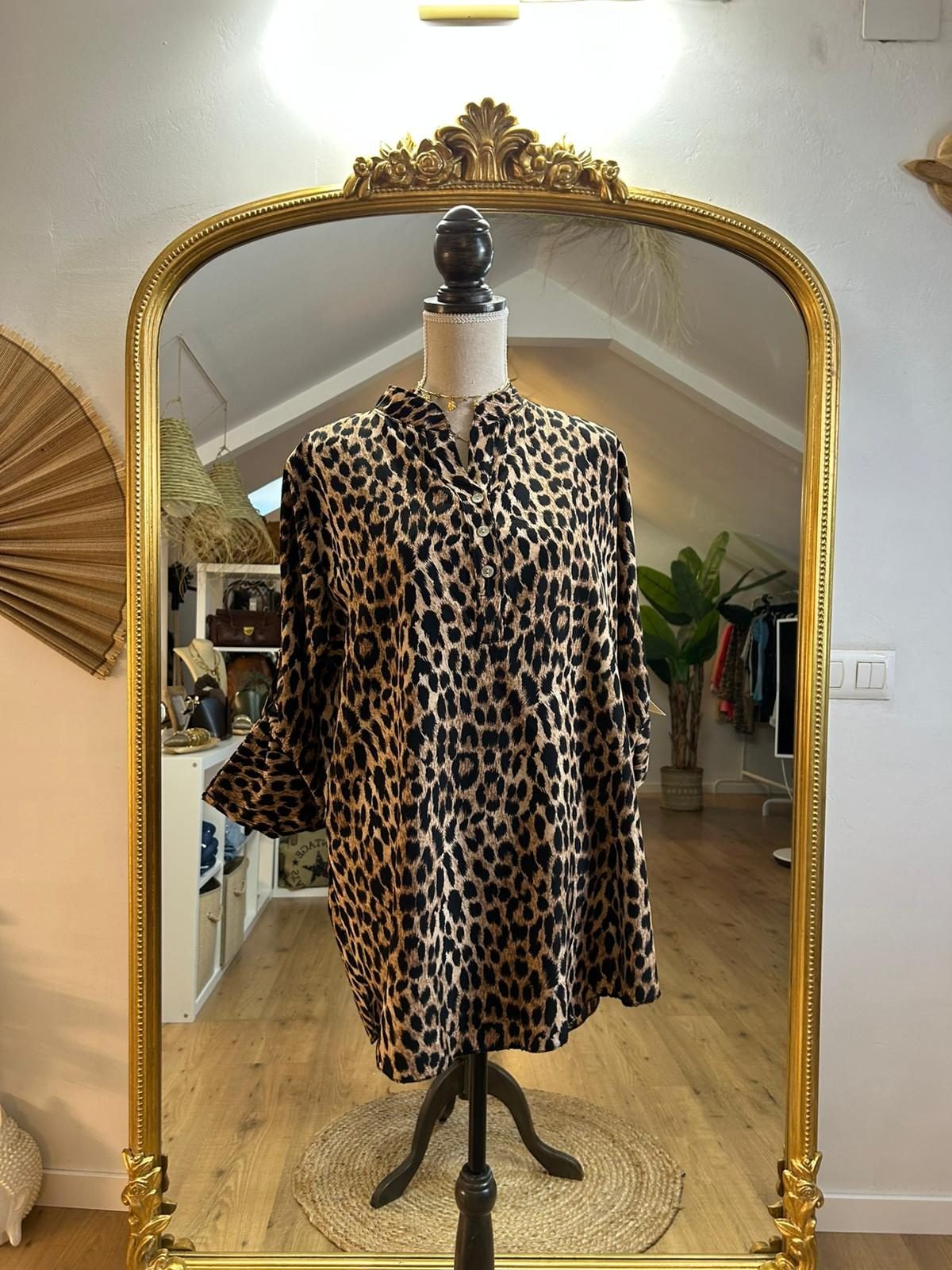 Blusón Fluido Animal Print