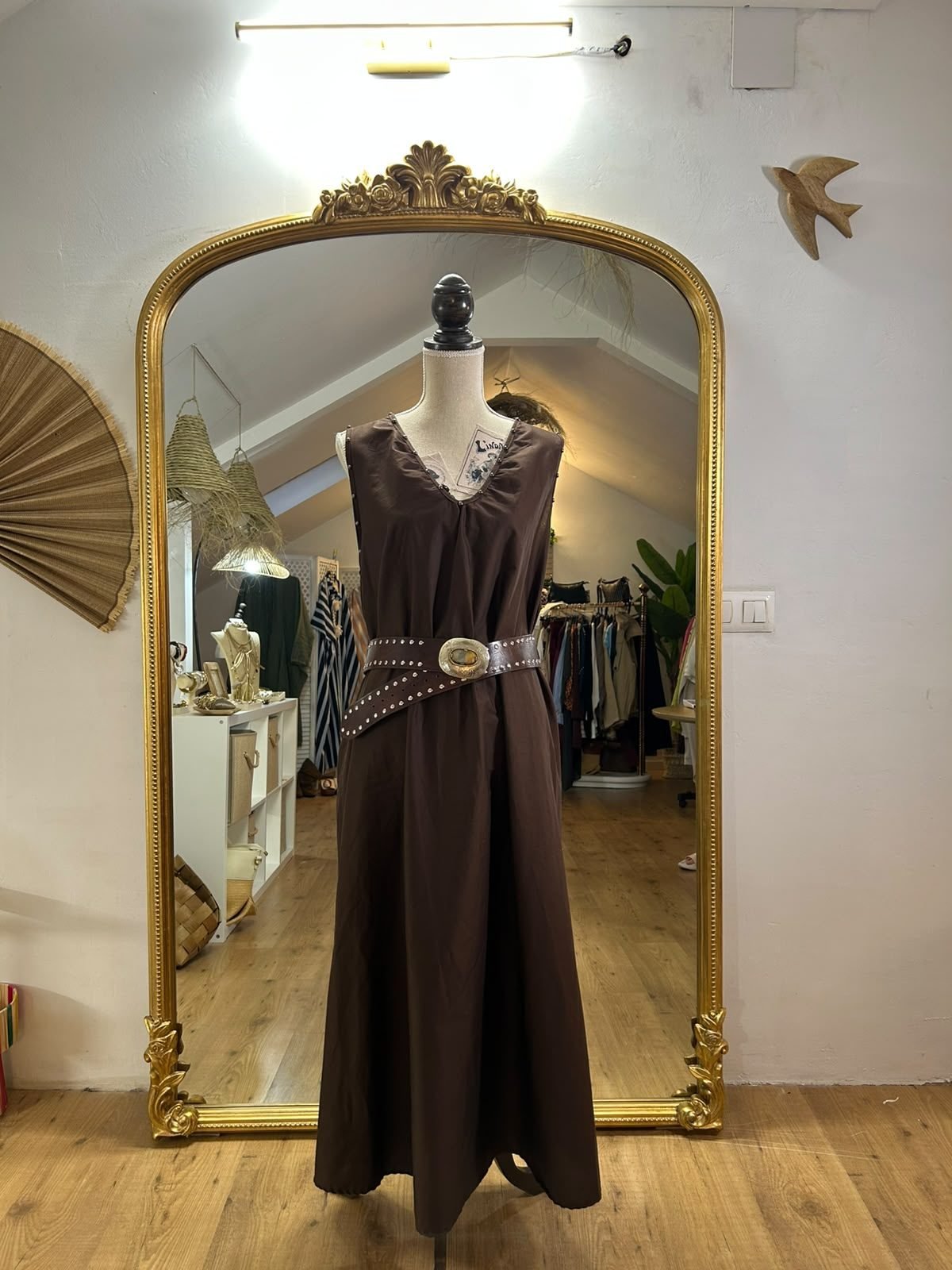 Vestido Boho con tachuelas