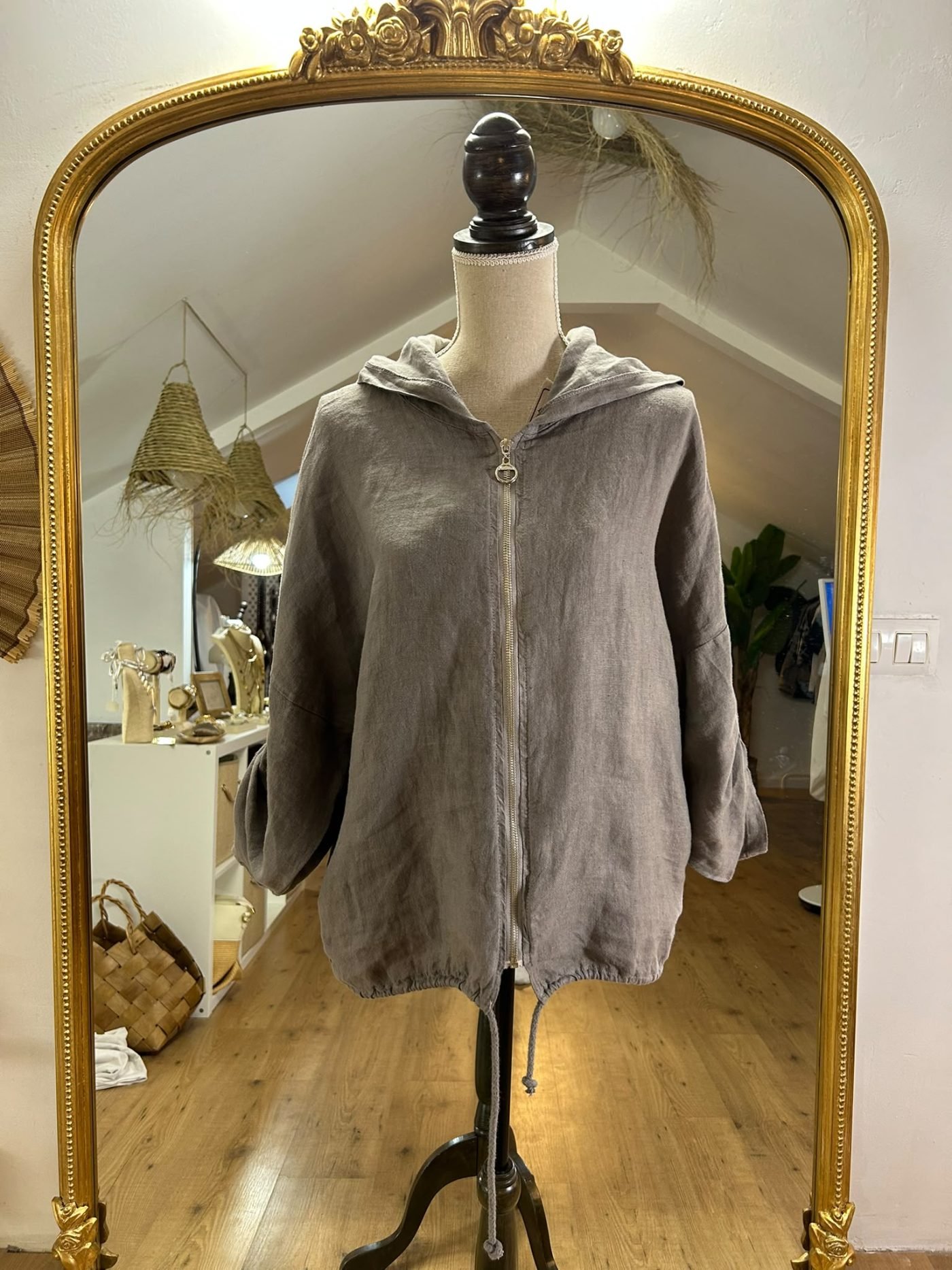 Chaqueta Gris Alas Lentejuelas - foto 2