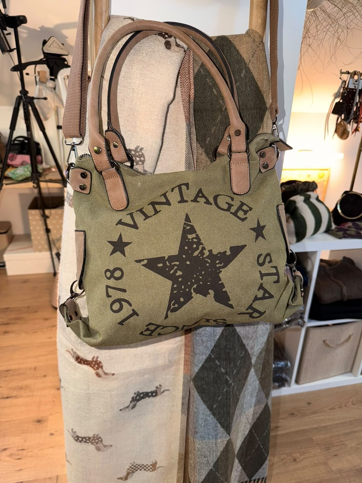 Bolso Shopper Lona Retro - foto 2